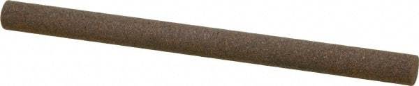 Norton - 4" Long x 1/4" Diam x 1/4" Thick, Aluminum Oxide Sharpening Stone - Round, Coarse Grade - Exact Tool & Supply