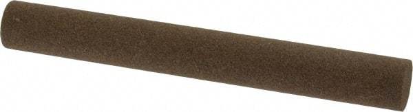 Norton - 4" Long x 1/2" Diam x 1/2" Thick, Aluminum Oxide Sharpening Stone - Round, Coarse Grade - Exact Tool & Supply