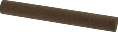 Norton - 4" Long x 1/2" Diam x 1/2" Thick, Aluminum Oxide Sharpening Stone - Round, Coarse Grade - Exact Tool & Supply