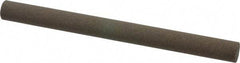 Norton - 6" Long x 1/2" Diam x 1/2" Thick, Aluminum Oxide Sharpening Stone - Round, Coarse Grade - Exact Tool & Supply