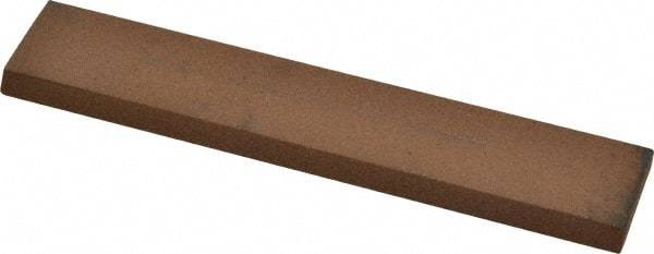 Norton - 5" Long x 1" Wide x 3/16" Thick, Aluminum Oxide Sharpening Stone - Rectangle, Medium Grade - Exact Tool & Supply