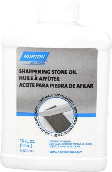 Norton - Sharpening Stone Oil Container Size Range: 16 oz. - 31.9 oz. Food Grade: NonFoodGrade - Exact Tool & Supply