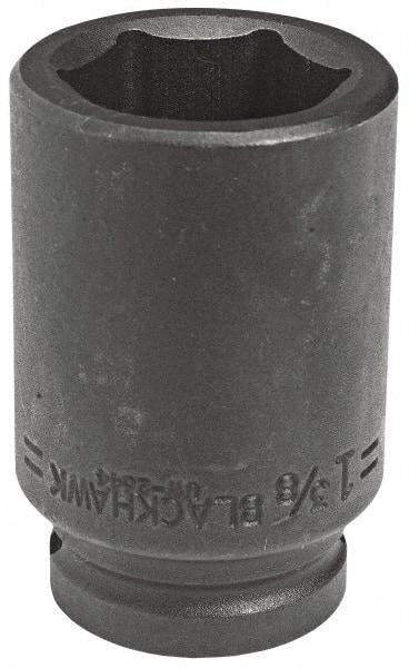 Blackhawk by Proto - 3/4" Drive 1-1/8" Deep Impact Socket - 6 Points, 3-1/4" OAL - Exact Tool & Supply