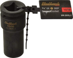 Blackhawk by Proto - 3/4" Drive 13/16" Deep Impact Socket - 6 Points, 3-1/4" OAL - Exact Tool & Supply