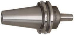 Accupro - CAT40 Outside Taper, JT33 Inside Taper, CAT to Jacobs Taper Adapter - 1.61" Projection, 1.181" Nose Diam - Exact Tool & Supply