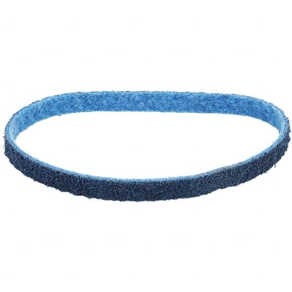 Dynabrade - 3/4" Wide x 18" OAL, Aluminum Oxide Abrasive Belt - Aluminum Oxide, Very Fine, Nonwoven, Series SC-BS - Exact Tool & Supply