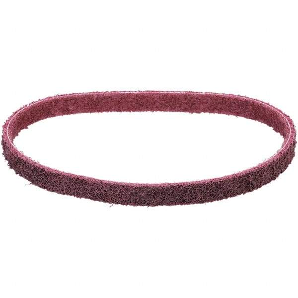 Dynabrade - 3/4" Wide x 18" OAL, Aluminum Oxide Abrasive Belt - Aluminum Oxide, Medium, Nonwoven, Series SC-BS - Exact Tool & Supply