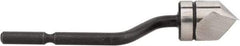 Noga - 3/8" Max Head Diam Countersink Blade - High Speed Steel, Right Handed Blade, Compatible with NogaGrip-1 Handle & RotoDrive Holder, for Hole Inner Surface & Outer Edge - Exact Tool & Supply