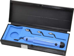 Noga - 5 Piece High Speed Steel Blade Hand Deburring Tool Set - RD3.2;RD6.3;RD8.3;RD10.4;TC Blades, For Holes, External Shaft - Exact Tool & Supply
