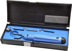 Noga - 6 Piece High Speed Steel Blade Hand Deburring Tool Set - S10, S20, S30;RD3.2, RD10.4 Blades, For Holes, Straight Edge, Curved Edge - Exact Tool & Supply