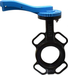 Legend Valve - 3" Pipe, Wafer Butterfly Valve - Lever Handle, Cast Iron Body, EPDM Seat, 200 WOG, Aluminum Bronze Disc, Stainless Steel Stem - Exact Tool & Supply
