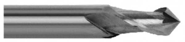 Magafor - 0.6mm Body Diam, 90°, 1-1/2" OAL, Solid Carbide Spotting Drill - Exact Tool & Supply
