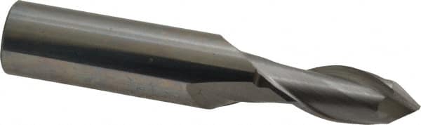 Magafor - 3/8" Body Diam, 90°, 2-3/4" OAL, Solid Carbide Spotting Drill - Exact Tool & Supply