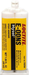 Loctite - 50 mL Cartridge Two Part Epoxy - 3 min Working Time, 1,900 psi Shear Strength, Series E-00NS - Exact Tool & Supply
