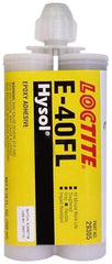 Loctite - 200 mL Cartridge Two Part Epoxy - 40 min Working Time, 3,750 psi Shear Strength, Series E-40FL - Exact Tool & Supply