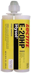 Loctite - 200 mL Cartridge Two Part Epoxy - 20 min Working Time, 4,690 psi Shear Strength, Series E-20HP - Exact Tool & Supply