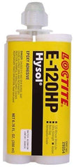 Loctite - 200 mL Cartridge Two Part Epoxy - 120 min Working Time, 4,800 psi Shear Strength, Series E-120HP - Exact Tool & Supply