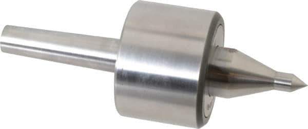 Riten - MT2 Taper Shank, 2-3/8" Head Diam 4,480 Lb Capacity Live Center - 4,000 Max RPM, 1-3/4" Head Length, 3/8" Point Diam, 1-7/8" Point Len, 310 Lb Max Workpc, 6-7/16" OAL, 5/8" Long Tip, Long Point - Exact Tool & Supply