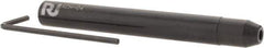 RobbJack - 3/8" Shank Diam Straight Shank with Weldon Flat 1/8" Hole End Mill Holder/Adapter - Through Coolant - Exact Tool & Supply