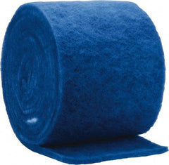 Made in USA - 45' Long x 20" Wide x 2" Thick Polyester Media Air Filter Media Roll - MERV 4, 78% Arrestance Efficiency, 500 FPM Max Air Flow, 0.2" wpg Init Resist, 1" wpg Final Resist, Use with Any Unit - Exact Tool & Supply