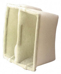 Made in USA - 24" Noml Height x 12" Noml Width x 15" Noml Depth, Polyester Cube Air Filter - MERV 8, 94% Capture Efficiency, Galvanized Metal Frame, 1,000 CFM, 175°F Max, Use with Standard Holding Frames - Exact Tool & Supply