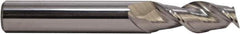 M.A. Ford - 1/4", 1/2" LOC, 1/4" Shank Diam, 2" OAL, 2 Flute, Solid Carbide Square End Mill - Single End, Uncoated, 37° Helix, Centercutting, Right Hand Cut, Right Hand Flute, Series 136 - Exact Tool & Supply
