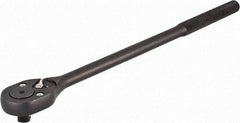 Proto - 1/2" Drive Pear Head Standard Ratchet - Black Oxide Finish, 16" OAL, 24 Gear Teeth, Standard Head - Exact Tool & Supply