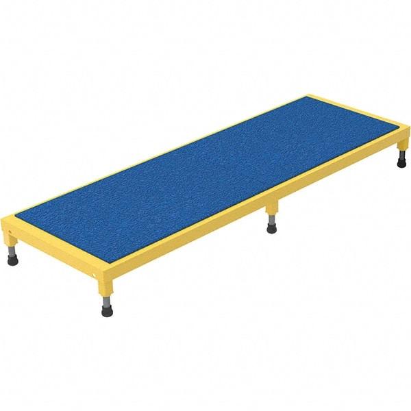 Vestil - 5" High x 24" Wide x 72" Deep, Yellow Step Stand - Steel, 500 Lb Capacity - Exact Tool & Supply