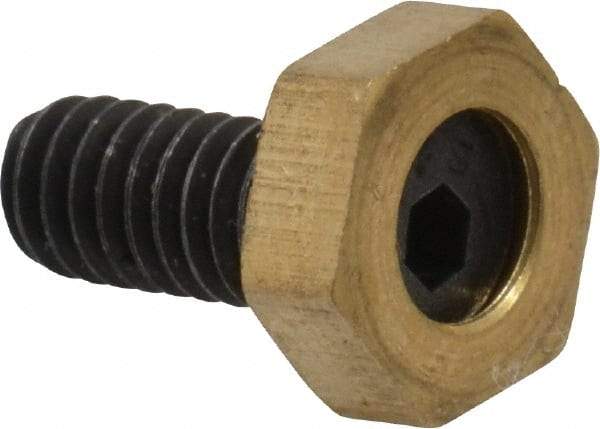 Gibraltar - 5/16" Hex, 8-32 Stud Thread, Symmetrical Hex Clamp - 0.11" Hex Height, 23/64" Thread Length, 10 Clamps - Exact Tool & Supply
