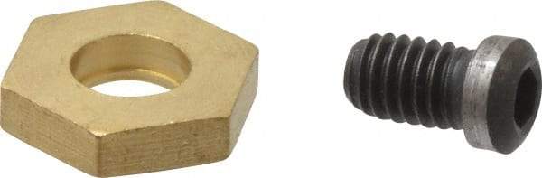 Gibraltar - 13/16" Hex, 5/16-18 Stud Thread, Symmetrical Hex Clamp - 0.11" Hex Height, 15" Thread Length, 10 Clamps - Exact Tool & Supply