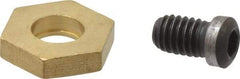 Gibraltar - 13/16" Hex, 5/16-18 Stud Thread, Symmetrical Hex Clamp - 0.11" Hex Height, 15" Thread Length, 10 Clamps - Exact Tool & Supply