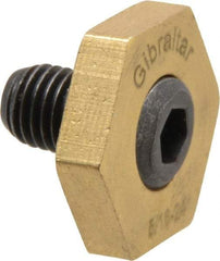 Gibraltar - 13/16" Hex, 5/16-24 Stud Thread, Symmetrical Hex Clamp - 0.11" Hex Height, 15/32" Thread Length, 10 Clamps - Exact Tool & Supply