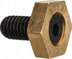Gibraltar - 13/16" Hex, 3/8-16 Stud Thread, Symmetrical Hex Clamp - 0.11" Hex Height, 23/32" Thread Length, 10 Clamps - Exact Tool & Supply