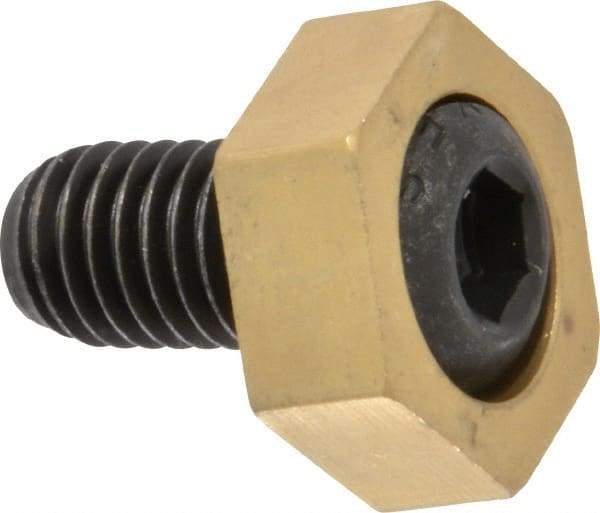 Gibraltar - 1" Hex, 1/2-13 Stud Thread, Symmetrical Hex Clamp - 0.11" Hex Height, 29/32" Thread Length, 10 Clamps - Exact Tool & Supply