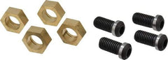Gibraltar - 1-3/16" Hex, 5/8-11 Stud Thread, Symmetrical Hex Clamp - 0.11" Hex Height, 1-1/8" Thread Length, 10 Clamps - Exact Tool & Supply