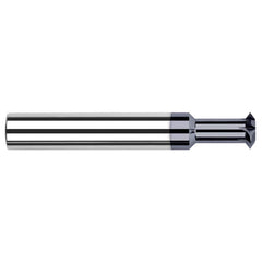 Harvey Tool - 3/32° 3/32" Cut Diam, 0.046" Cut Width, 1/8" Shank, Solid Carbide Double-Angle Cutter - Exact Tool & Supply