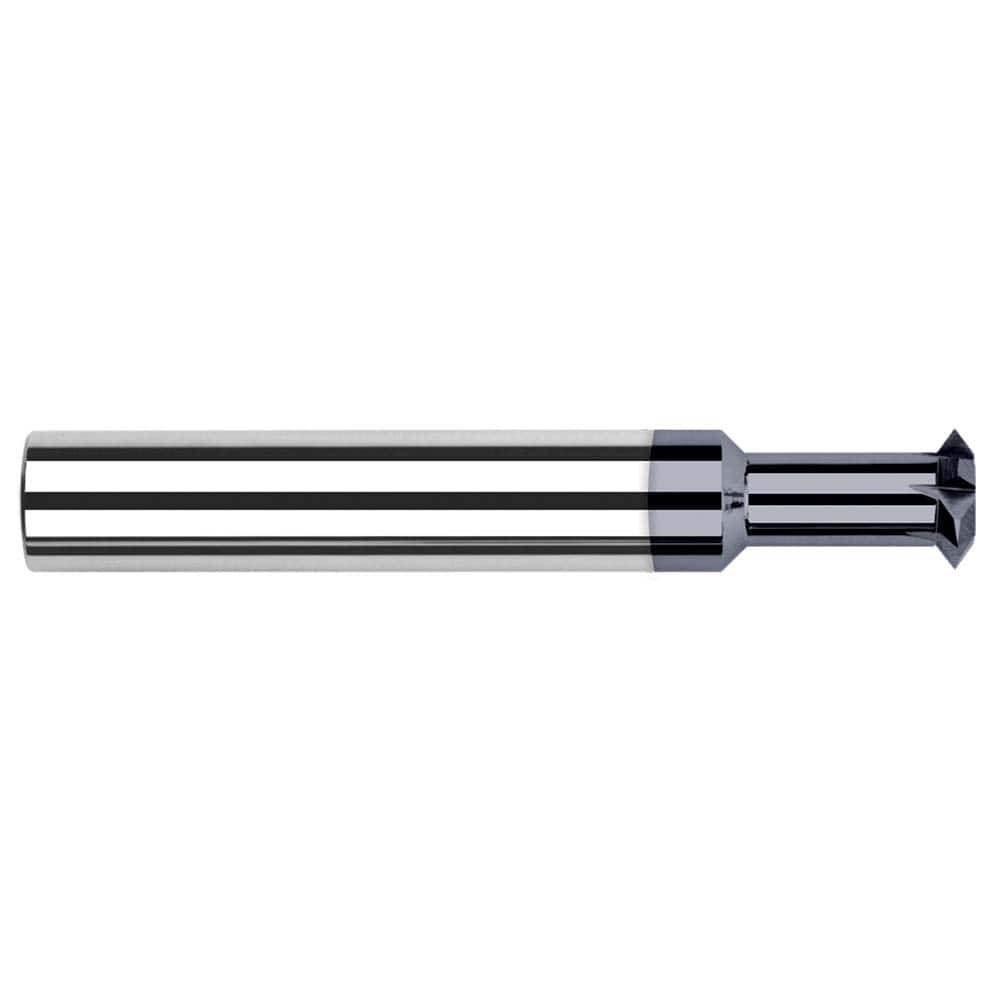 Harvey Tool - 1/4° 1/4" Cut Diam, 0.033" Cut Width, 1/4" Shank, Solid Carbide Double-Angle Cutter - Exact Tool & Supply