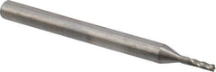 OSG - 3/64", 9/64" LOC, 1/8" Shank Diam, 1-1/2" OAL, 4 Flute, Solid Carbide Square End Mill - Single End, Uncoated, Spiral Flute, 30° Helix, Centercutting, Right Hand Cut, Right Hand Flute, Series 404 - Exact Tool & Supply