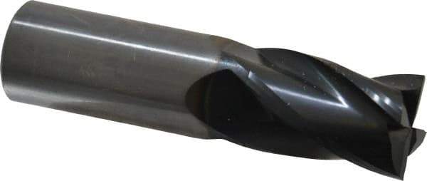 OSG - 1", 1-1/2" LOC, 1" Shank Diam, 4" OAL, 4 Flute, Solid Carbide Square End Mill - Single End, TiAlN Finish, Spiral Flute, 30° Helix, Centercutting, Right Hand Cut, Right Hand Flute, Series 404 - Exact Tool & Supply