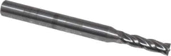OSG - 9/64", 1/2" LOC, 3/16" Shank Diam, 2" OAL, 4 Flute, Solid Carbide Square End Mill - Single End, Uncoated, Spiral Flute, 30° Helix, Centercutting, Right Hand Cut, Right Hand Flute, Series 404 - Exact Tool & Supply