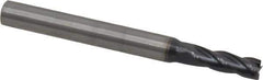OSG - 13/64", 5/8" LOC, 1/4" Shank Diam, 2-1/2" OAL, 4 Flute, Solid Carbide Square End Mill - Single End, TiAlN Finish, Spiral Flute, 30° Helix, Centercutting, Right Hand Cut, Right Hand Flute, Series 404 - Exact Tool & Supply