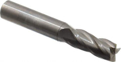 OSG - 27/64", 1" LOC, 7/16" Shank Diam, 2-3/4" OAL, 4 Flute, Solid Carbide Square End Mill - Single End, Uncoated, Spiral Flute, 30° Helix, Centercutting, Right Hand Cut, Right Hand Flute, Series 404 - Exact Tool & Supply