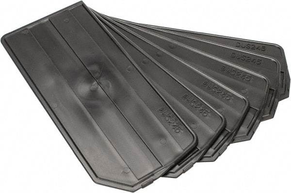 Quantum Storage - 16-1/2" Wide x 5" High, Black Bin Divider - Use with Quantum Storage Systems - QUS 245 - Exact Tool & Supply