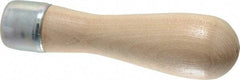 Lutz - 4-1/2" Long x 1-1/4" Diam File Handle - For Use with 10" Files - Exact Tool & Supply