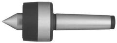 Value Collection - MT4 Taper Shank Shank, 52mm Head Diam, Live Center - 3,000 Max RPM, 33mm Point Diam, 3.21" Point Len, 1,323 Lb Max Workpc, Standard Point - Exact Tool & Supply