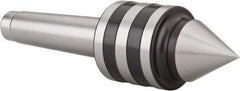 Value Collection - MT3 Taper Shank, 1.7717" Head Diam Live Center - 4,000 Max RPM, 1.2598" Point Diam, 2.95" Point Len, 705.48 Lb Max Workpc, 6.4567" OAL, 1.12" Long Tip, Standard Point - Exact Tool & Supply