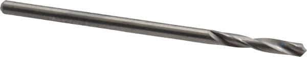M.A. Ford - #41 118° Spiral Flute Solid Carbide Screw Machine Drill Bit - Bright Finish, Right Hand Cut, 1/2" Flute Length, 2" OAL, Faceted Point, Straight Shank - Exact Tool & Supply