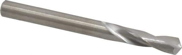 M.A. Ford - 0.234" 118° Spiral Flute Solid Carbide Screw Machine Drill Bit - Bright Finish, Right Hand Cut, 1" Flute Length, 2-1/2" OAL, Faceted Point, Straight Shank - Exact Tool & Supply