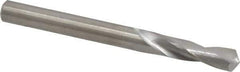 M.A. Ford - 0.234" 118° Spiral Flute Solid Carbide Screw Machine Drill Bit - Bright Finish, Right Hand Cut, 1" Flute Length, 2-1/2" OAL, Faceted Point, Straight Shank - Exact Tool & Supply