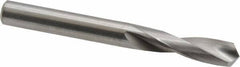 M.A. Ford - 0.261" 118° Spiral Flute Solid Carbide Screw Machine Drill Bit - Bright Finish, Right Hand Cut, 1" Flute Length, 2-1/2" OAL, Faceted Point, Straight Shank - Exact Tool & Supply